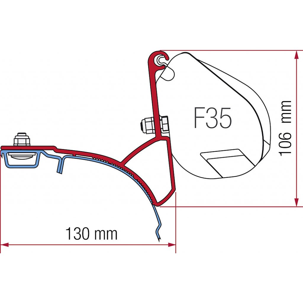FIAMMA Adapter Kit VW T5/T6