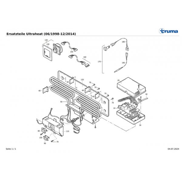 truma Temperaturregler 15° zu Ultraheat für S55T