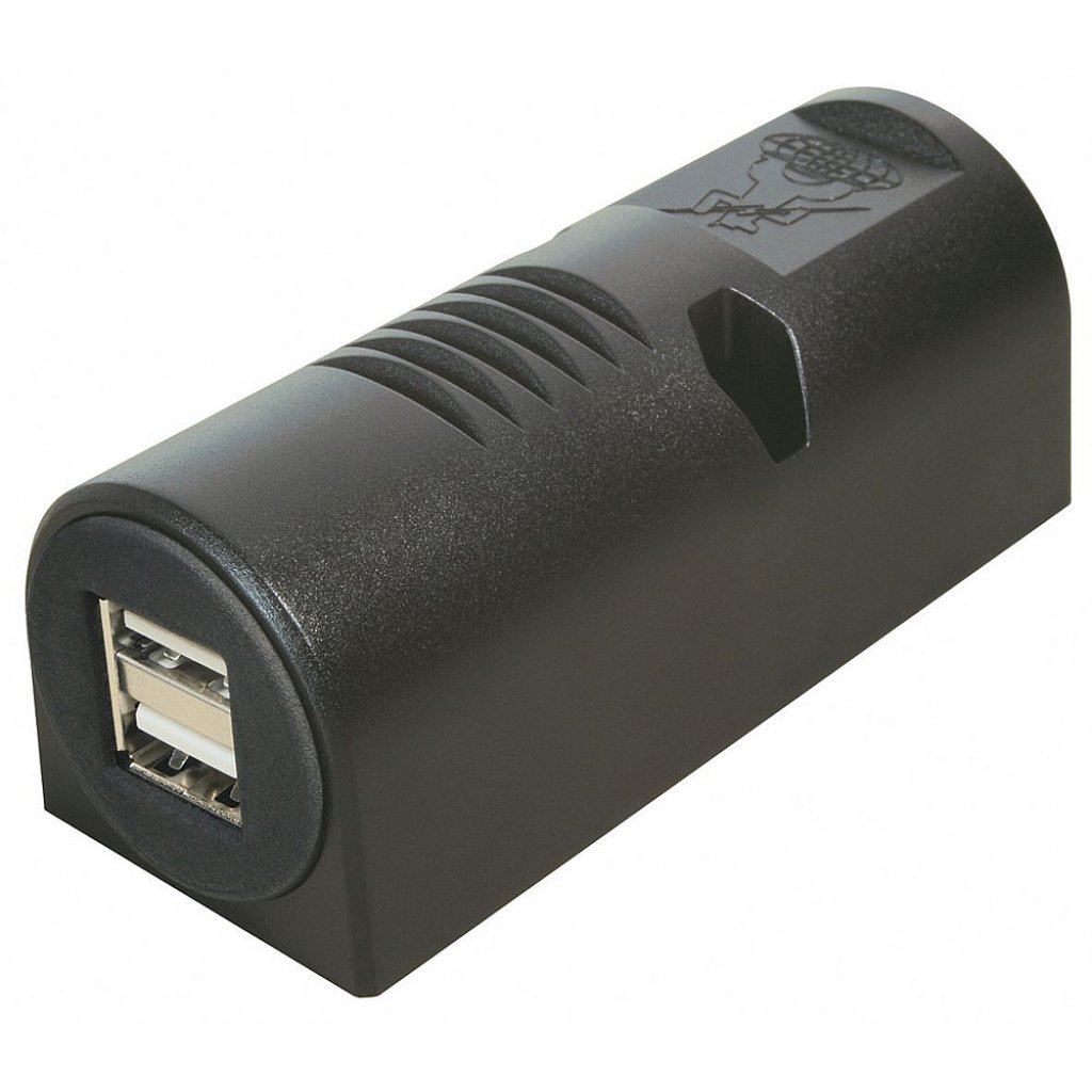 PRO CAR Aufbau-Steckdose mit Power USB Doppelsteckdose 12 - 24 V