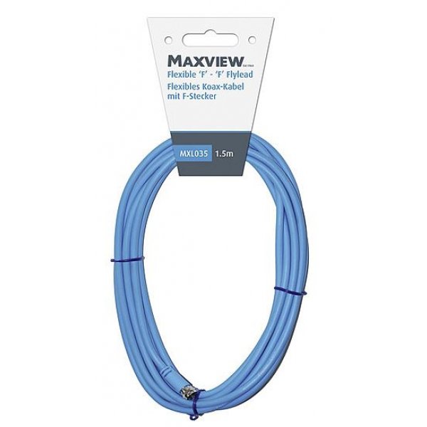 MAXVIEW Flexibles Koax-Kabel mit F-Stecker