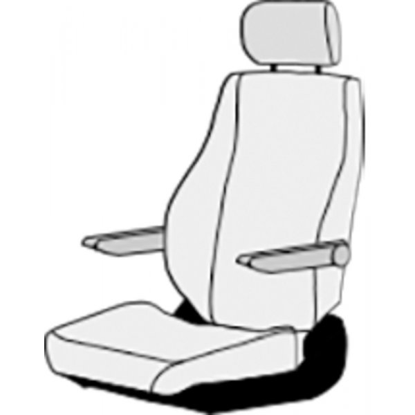 ART Sitzbezug auf Ford Transit Chassis inkl. Kopfteil