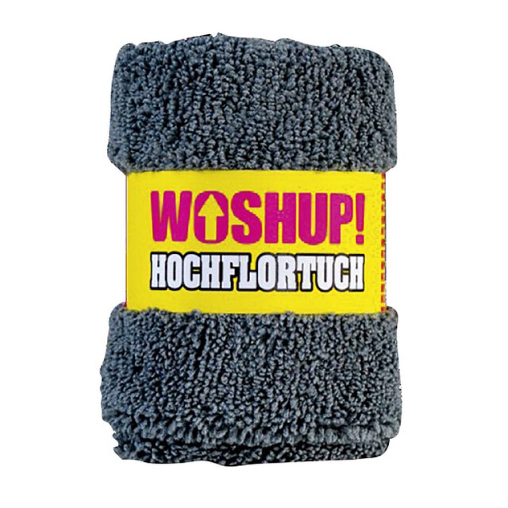 WOSHUP! Hochflortuch WOSHUP_ Farbe grau