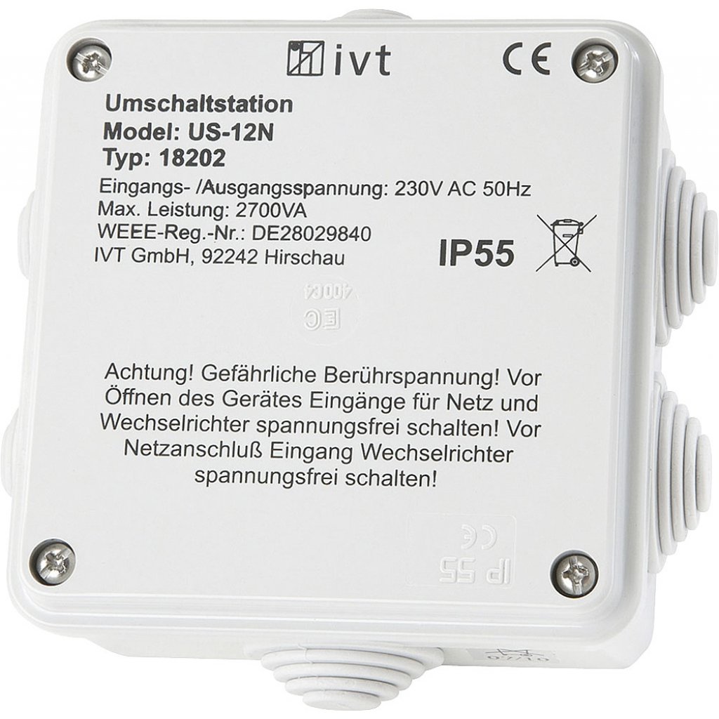 IVT Umschaltstation IVT US-12N automatische Netzumschaltung