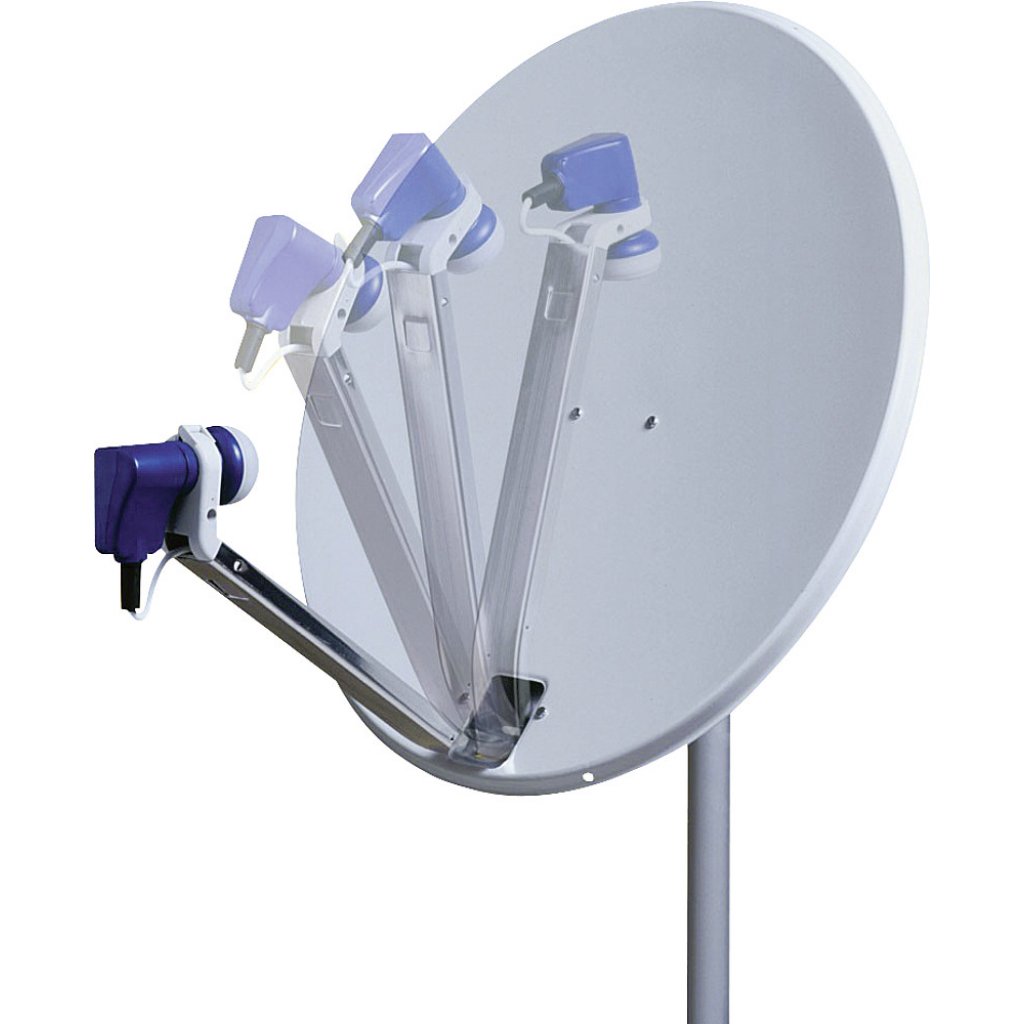 MAXVIEW Satelliten-Antenne mit klappbarem LNB-Arm